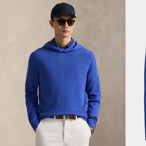 Polo Ralph Lauren men Cashmere Washable Men Hoodie Sweater.$328